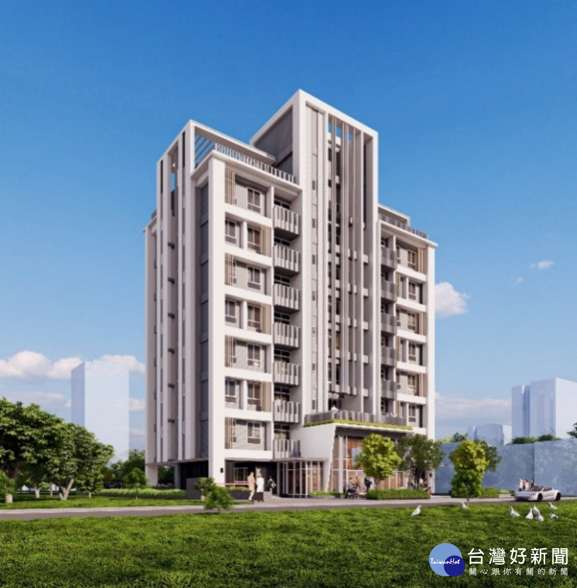 彰化縣第一棟青年住宅員林動土,預計將在114年底竣工(模擬圖)圖/彰化縣政府提供