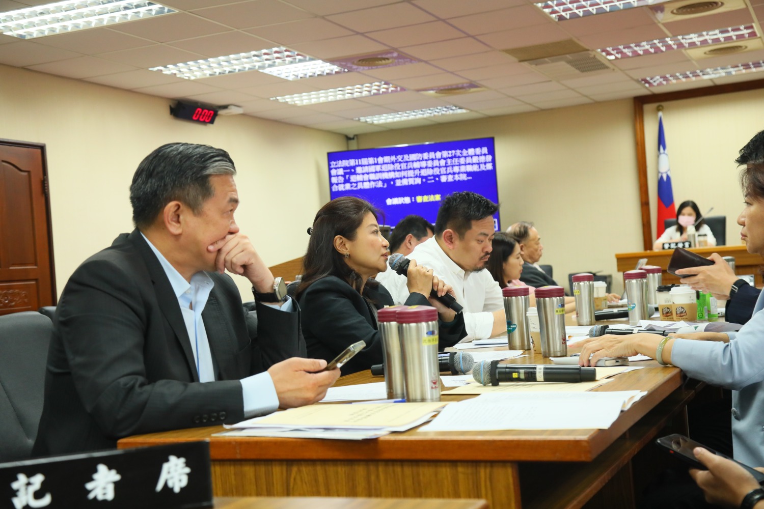 民進黨女立委林楚茵表示,立法院應該尊重行政院的裁量權,不應該動輒以立法違憲干擾侵害。(記者包克明攝)