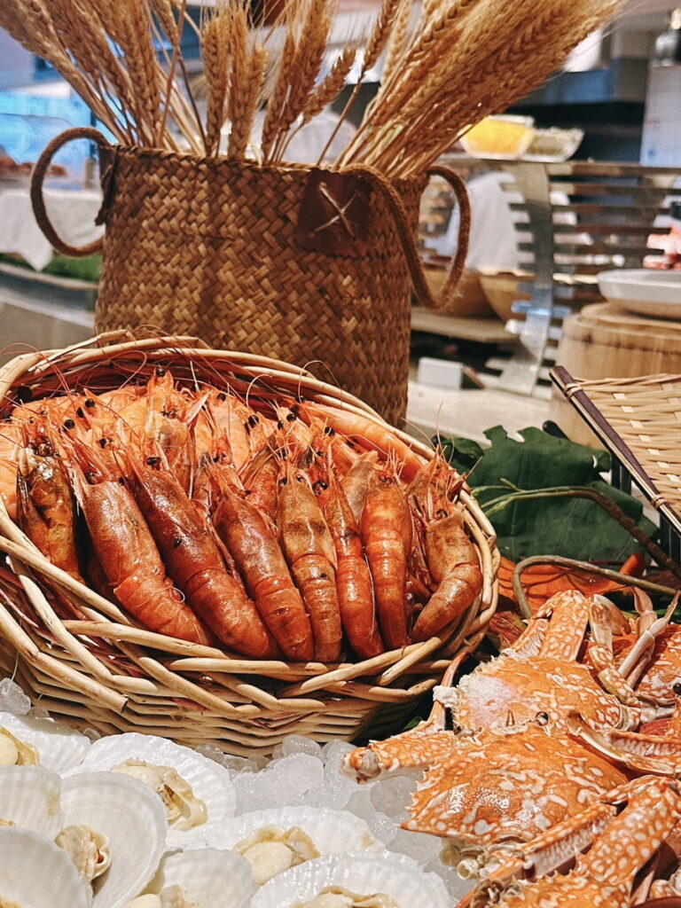 百宴自助餐廳-餐檯可以品嘗到肉質軟嫩鮮甜的葡萄蝦