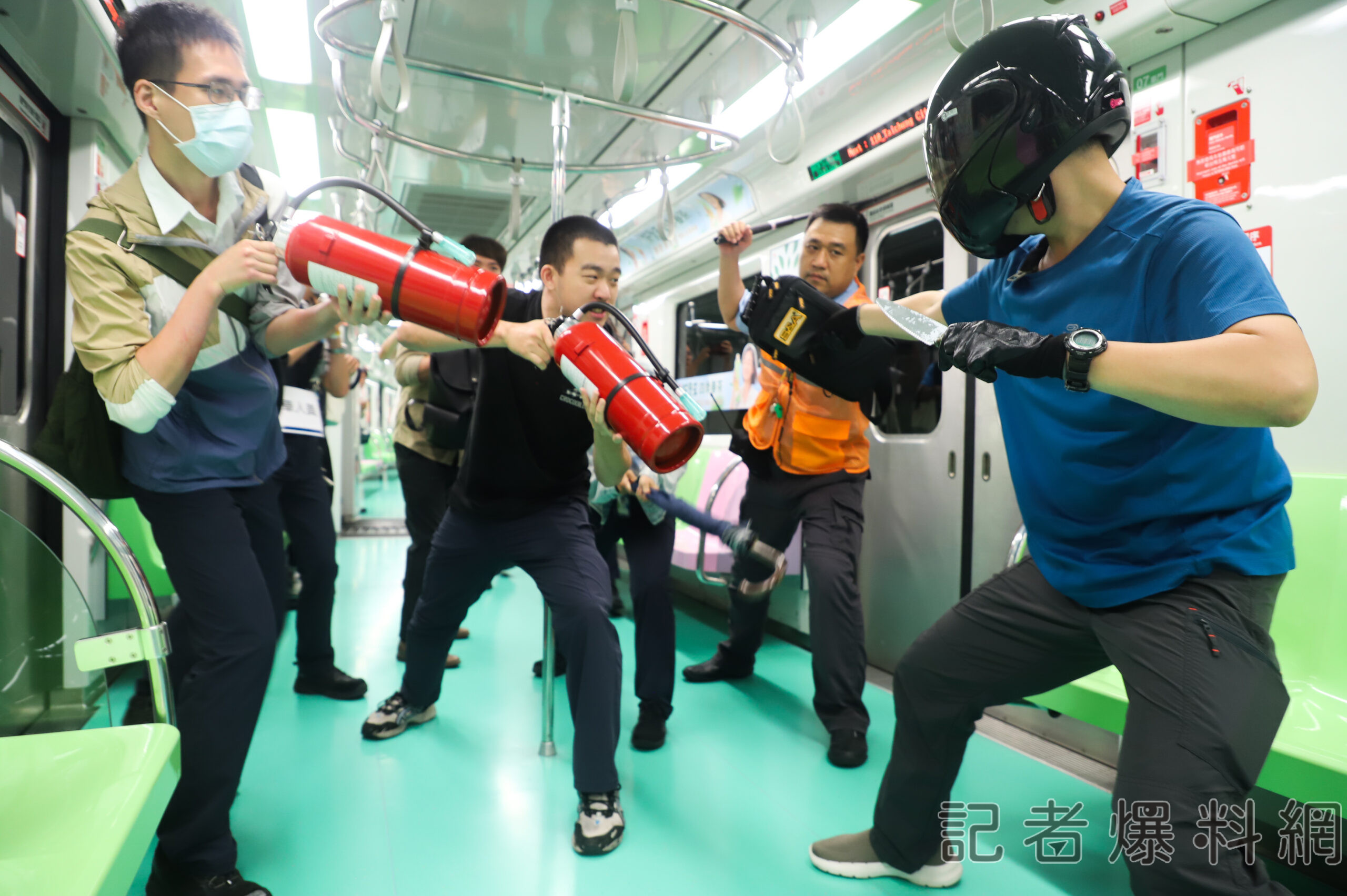 砍人事件後 中捷模擬隨機攻擊加強防衛緊急應變能力
