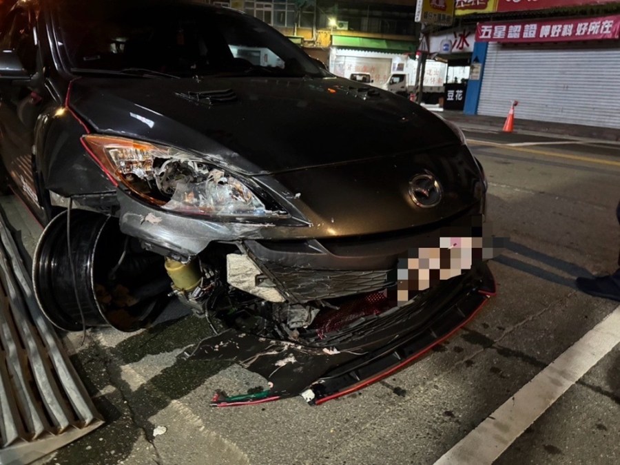 恍神衝撞16機車棄車逃 監視器鎖定1小時逮46歲男 248 cnews204240615a02