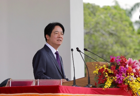 ▲賴清德主持黃埔百年校慶時重提兩國論（軍方提供）