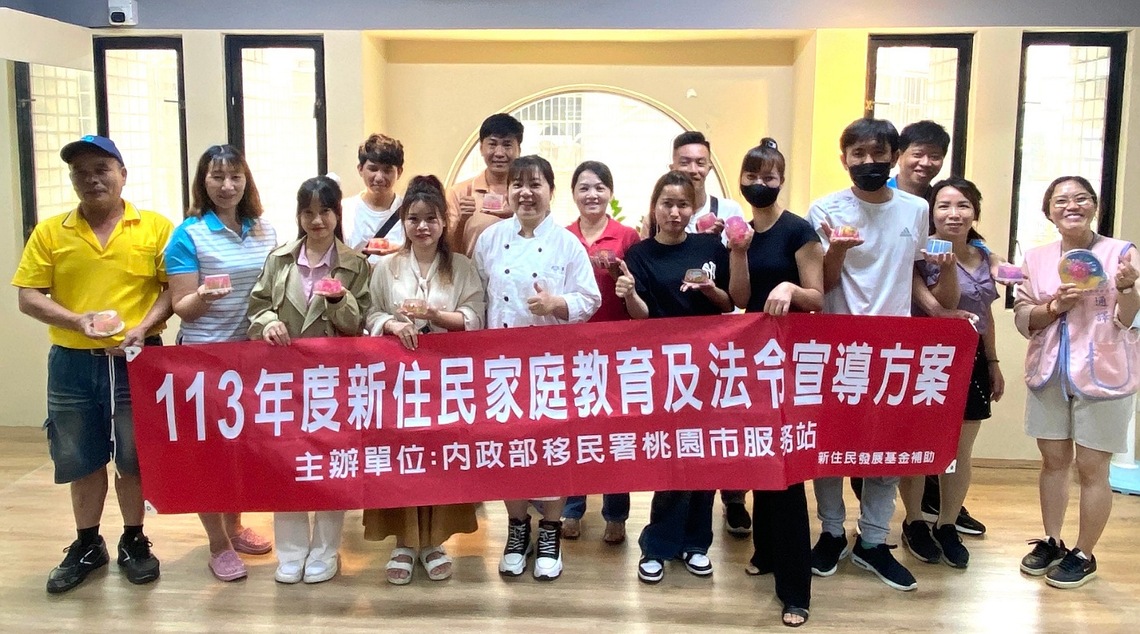 歡樂玩藝術 桃園移民署邀新住民體驗手作果凍花