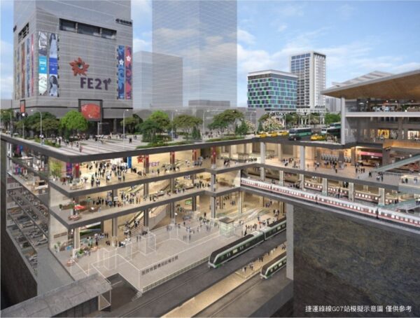 ▲桃園鐵路地下化後將有效縫合前、後站商圈發展，原有的桃園火車站則將改建為地下5層的全方位車站，房市潛力直追板橋的新板特區。(圖/業者提供)