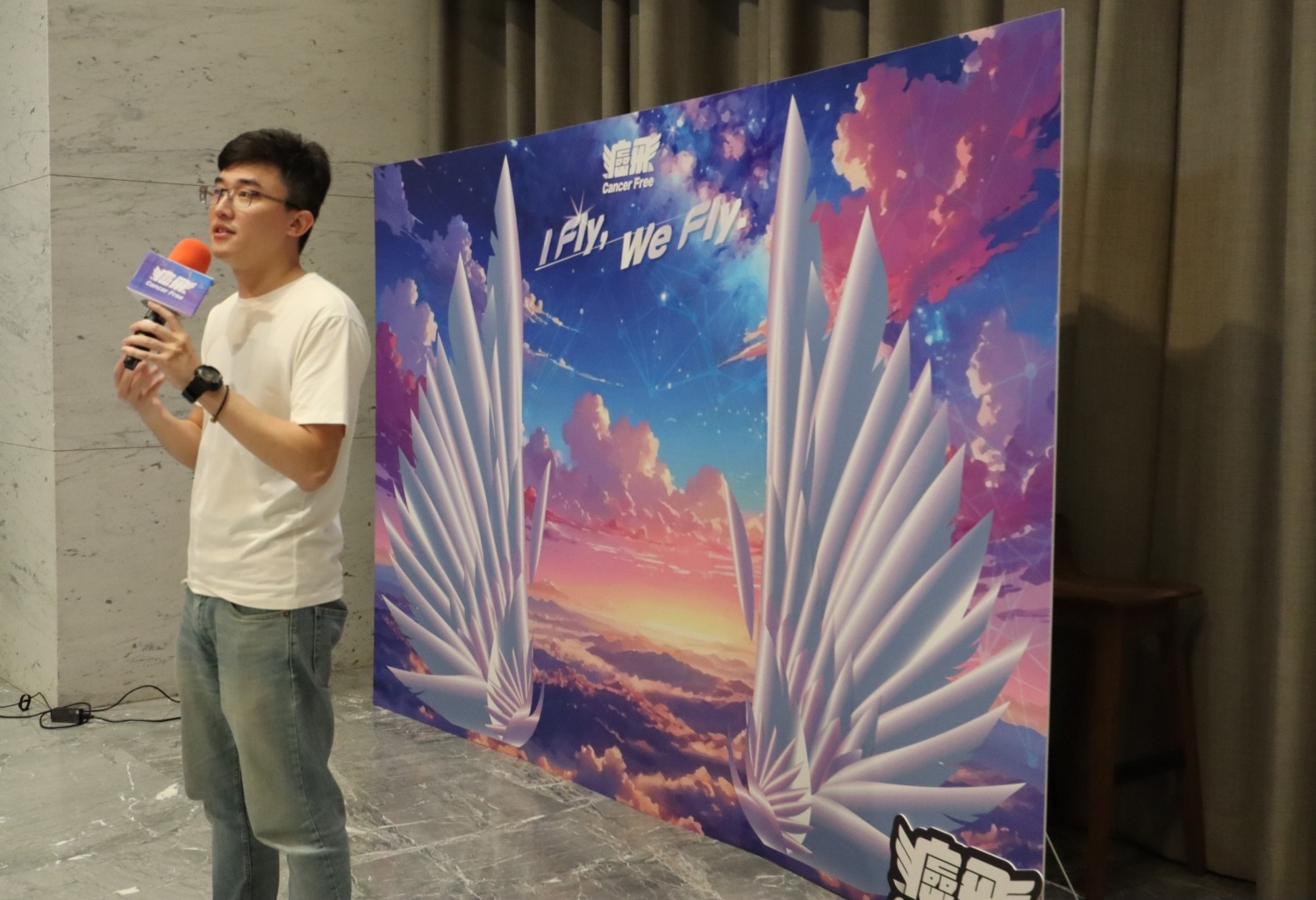 癌飛(Cancer Free)代表Kevin期望建立一個癌友、癌友親屬、健康人互相支持協助的社群。(圖/癌飛提供)