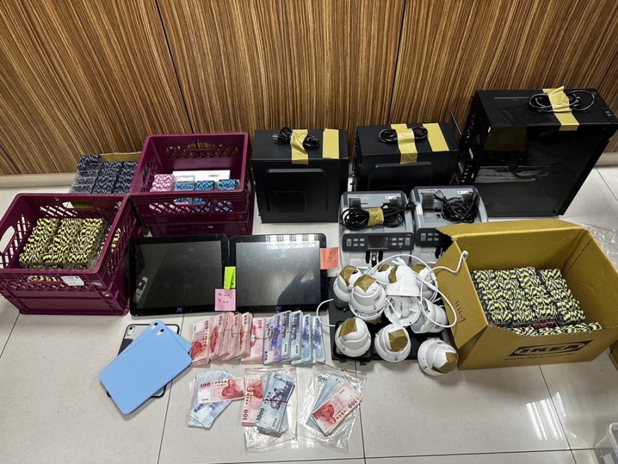 假競技真聚賭 大安警查緝德州撲克賭場逮24人 223 cnews204240619a07