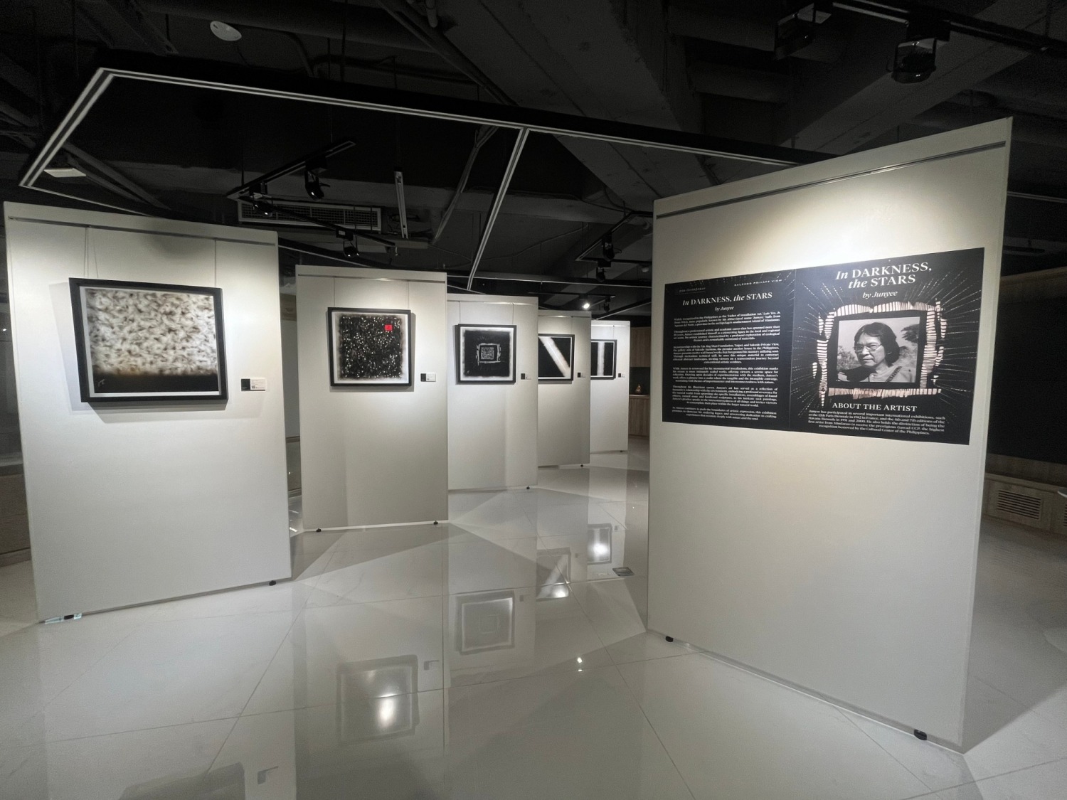 「 In DARKNESS, the STARS」共展出12件作品。（圖片來源：財團法人夏荊山文化藝術基金會）