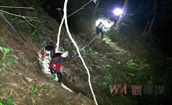 仁愛鄉萬大南溪第四匯流口登山客遭溪水沖走事故