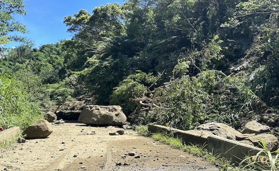 山崩快報／嘉義縣梅山太興山區道路山崩影響通行
