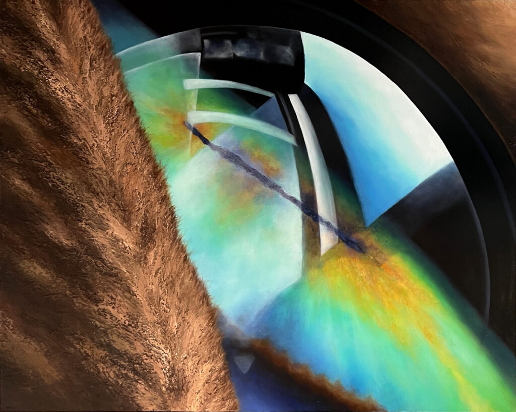 許喬茵, 虛空, 112x145.5cm, 油彩、畫布, 2024