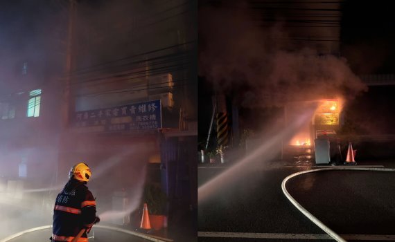 火災突襲伸港鄉一電器行 消防:用布塞住門縫阻擋濃煙五人獲救
