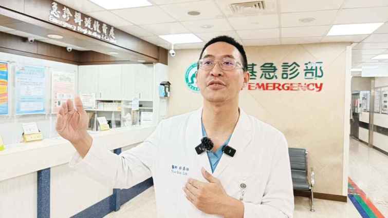 ▲彰基醫學中心急診暨重症醫學部主任林晏任表示，過去一周內我們共處理了2例熱中暑和15例熱衰竭案例。（彰基醫院提供）