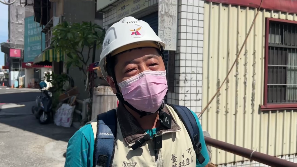 ▲勞工局職安健康處技楊勝安（圖／記者王俊勝 翻攝）