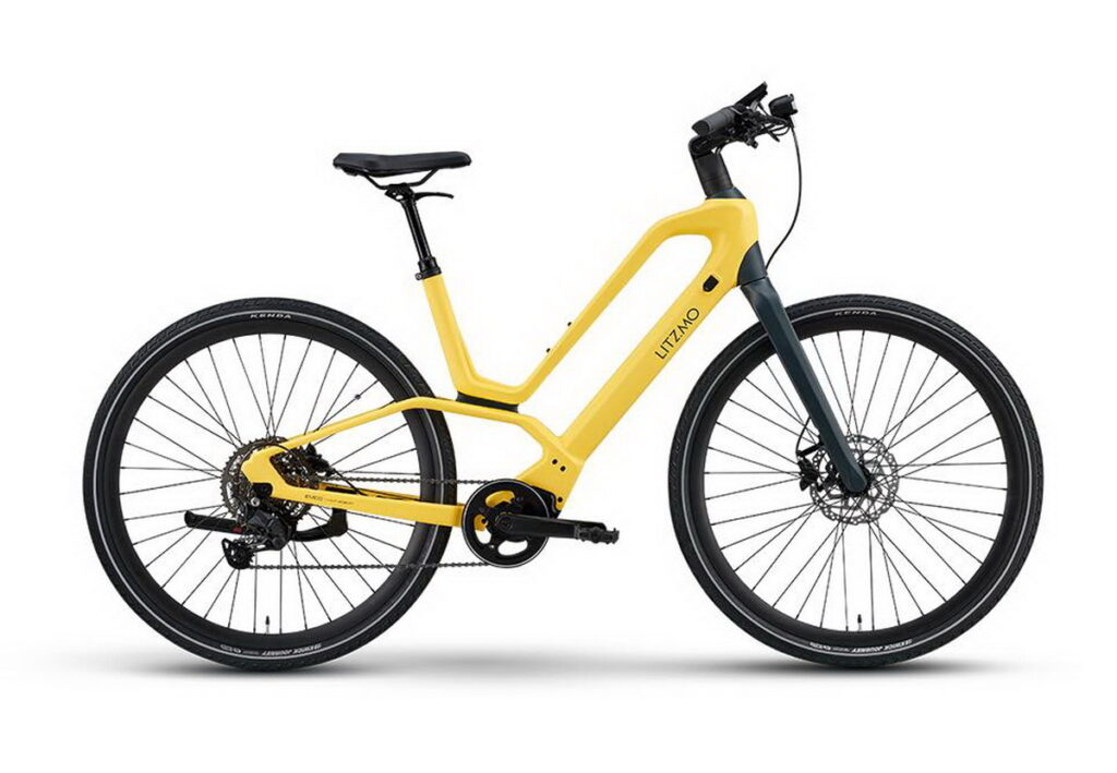 LITZMO EM-05 E-Bike 淺黃色,定價NT$75,000。