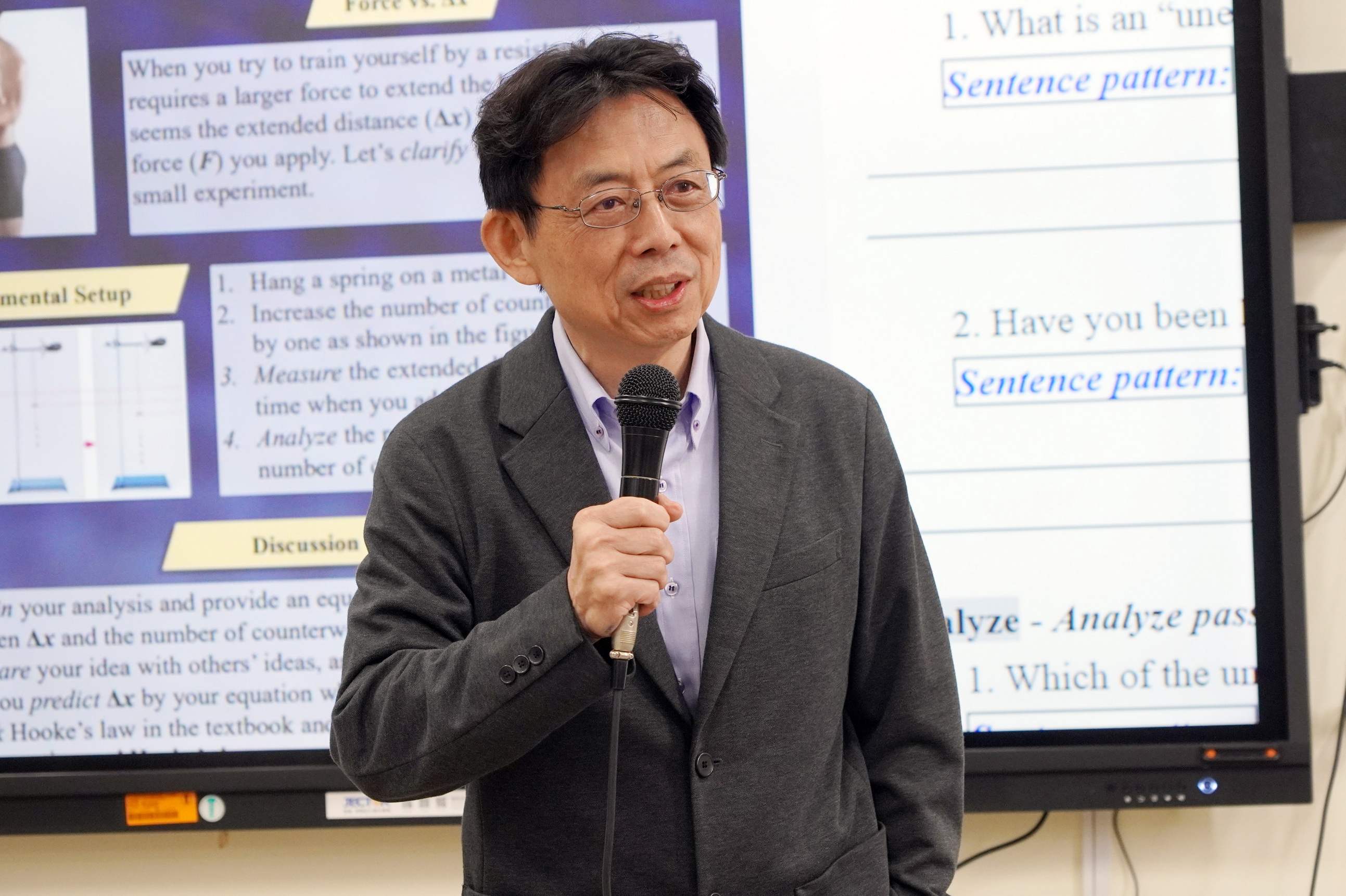 ▲大葉大學校長方文昌說，學校也利用寒暑假的時間辦理EMI專業教師訓練課程，透過工作坊的形式，讓老師可以強化雙語教學技巧。（記者張溎壕攝）