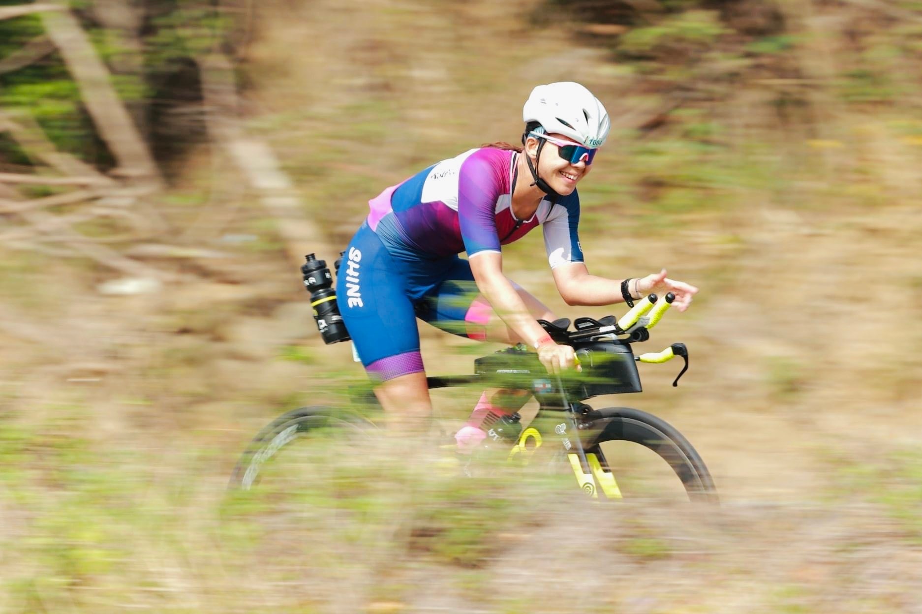 還沒懷孕前,徐慧安參賽 IRONMAN 70.3 墾丁站