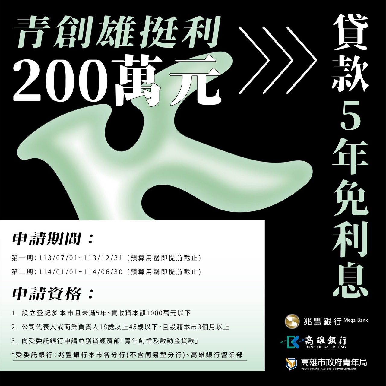 「雄挺利」青創貸款核准通過  　 同步獲得利息補貼