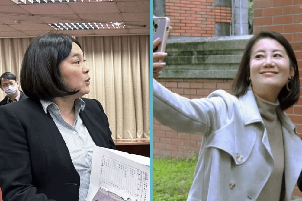 被吳思瑤點名監看盯梢 陳玉珍斥:綠幹事長造謠卻不道歉 221 照片來源:陳玉珍照片與吳思瑤臉書照片合併