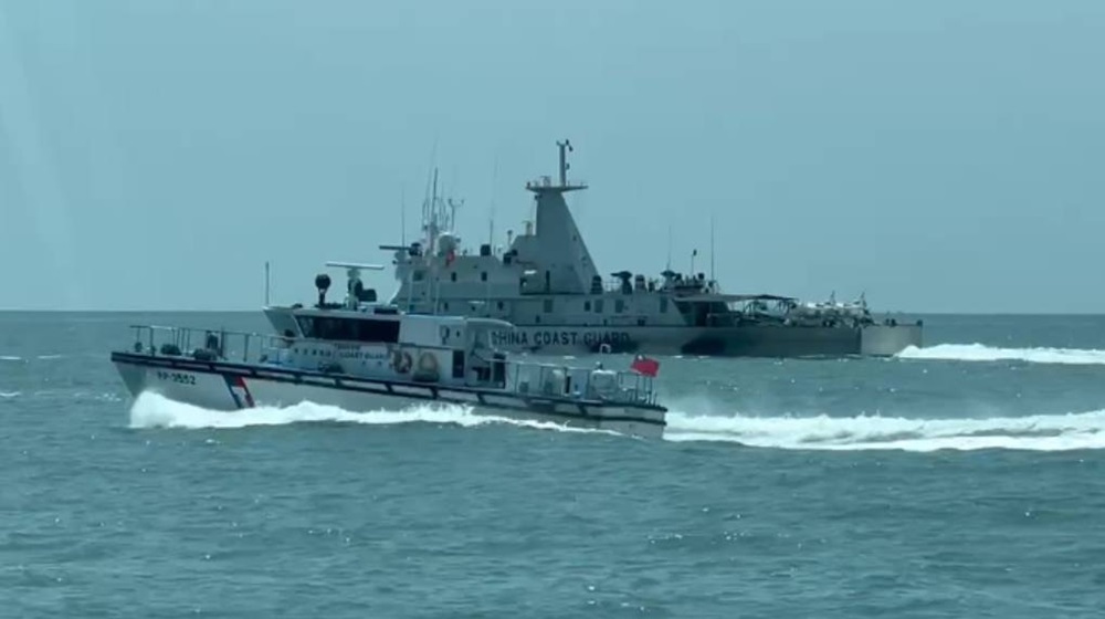 中國海警船編隊又來 航行金門水域2小時被海巡署驅離 312 cnews204240625a03