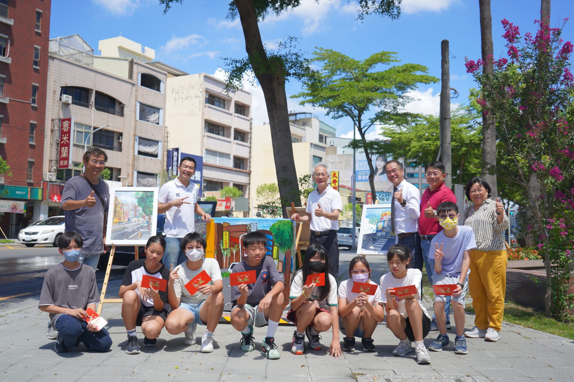 電箱變藝術品!嘉市大同國小學生展現創意 步道成為美術館