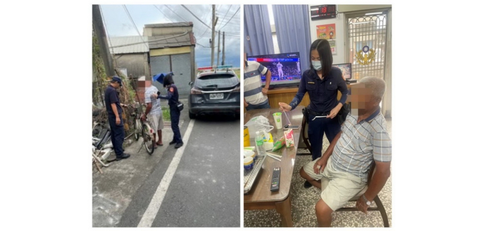 雲林縣失智翁大熱天迷途 斗南警分局大埤警即時尋獲助返家