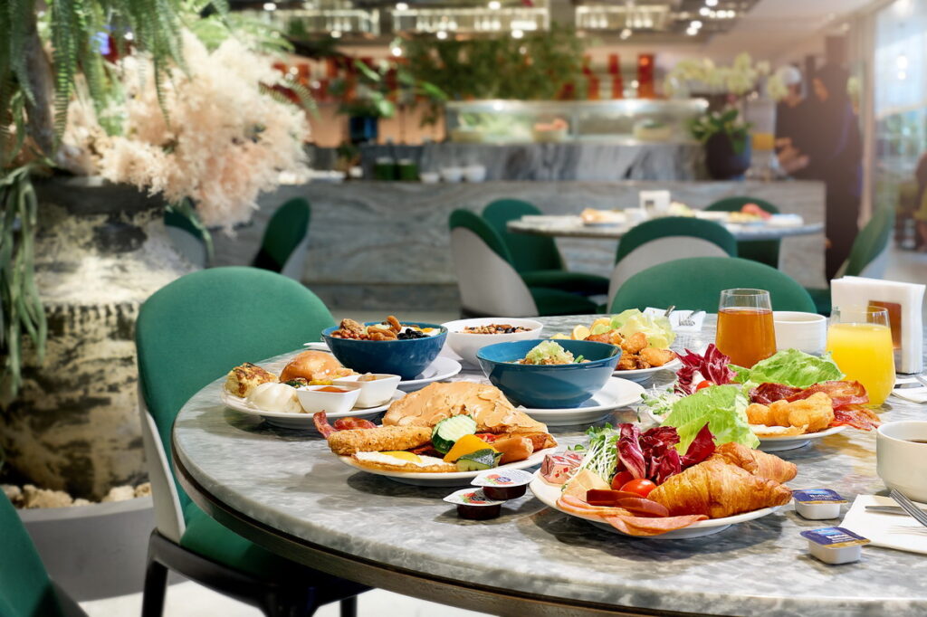 板橋凱撒大飯店發稿照： 早餐情境