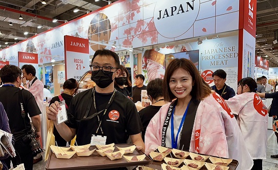 日本肉類加工品出口協議會前進台北食品展,推和牛烤牛肉、日本火腿腸