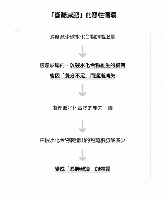 不建議「斷醣」不只因為會復胖