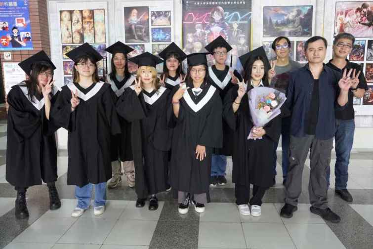 ▲大葉大學多媒體學程11位學生實習表現受肯定，全數獲留任。（大葉大學提供）