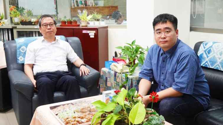 ▲建國科大空設系碩班主任彭思顯表示，謝沛宏是個很好的例子，鼓勵青年學生不要放棄國外的就學機會，學校願意提供所有申請的協助，支持學生們追求國際教育和發展的機會。（記者林明佑攝）
