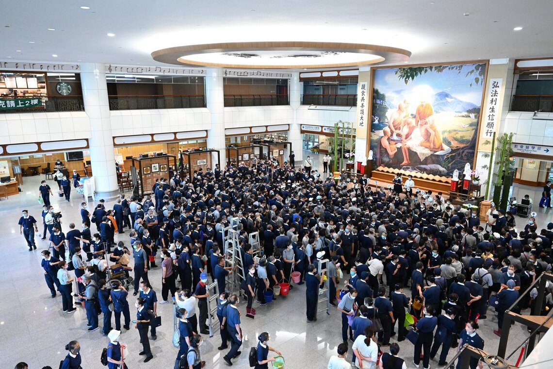 台中慈濟醫院啟動大規模清掃 宣示衝刺醫院評鑑
