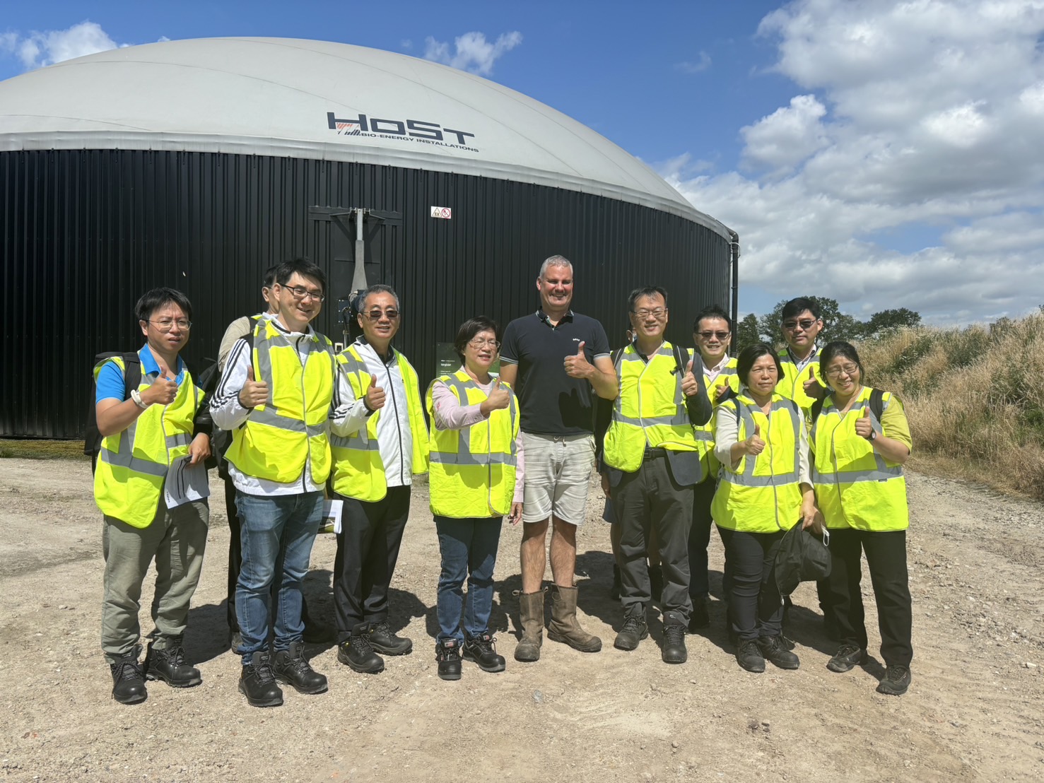 ▲彰化縣長王惠美率團參訪荷蘭牛糞沼氣發電廠，借鏡荷蘭經驗循環經濟奇蹟，以沼氣收集與再利用，讓牛糞變黃金。（彰化縣政府提供）