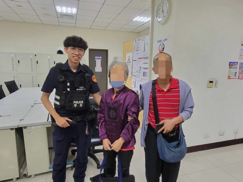 家屬到所帶老婦人返家