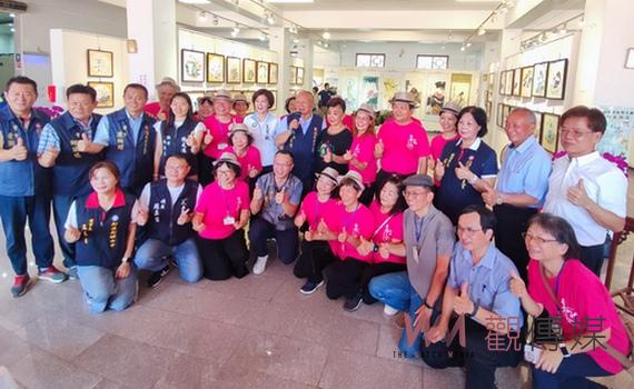 新港樂齡學習中心圖畫班成果亮眼 新港奉天宫凌霄寶殿精彩水墨開展