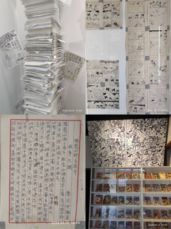 葉宏甲先生創作諸葛四郎原稿及作品,具見用心(楊正寬)