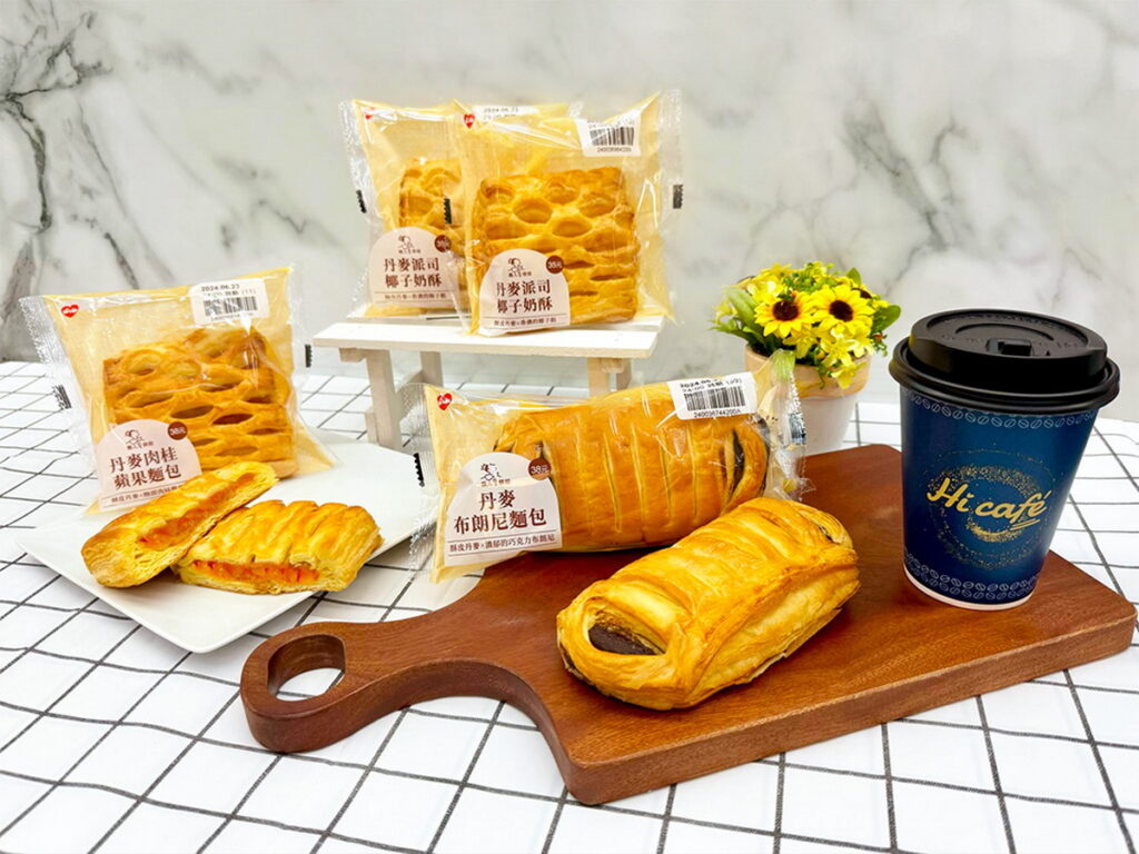 萊爾富即日起推出3款職人烘焙系列麵包新品-丹麥椰子麵包、丹麥布朗尼與丹麥肉桂蘋果