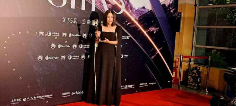 ▲金曲35最佳台語女歌手獎黃妃（楊小雯拍攝）