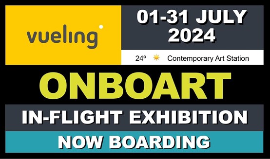 西班牙伏林航空(Vueling Airlines)於飛機上舉辦藝術展,展期自7月1日至7月31日。(圖/翻攝自contemporaryartstation.com)