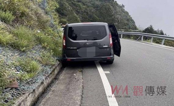 疑疲勞駕駛釀禍，合歡山自撞護欄及山壁