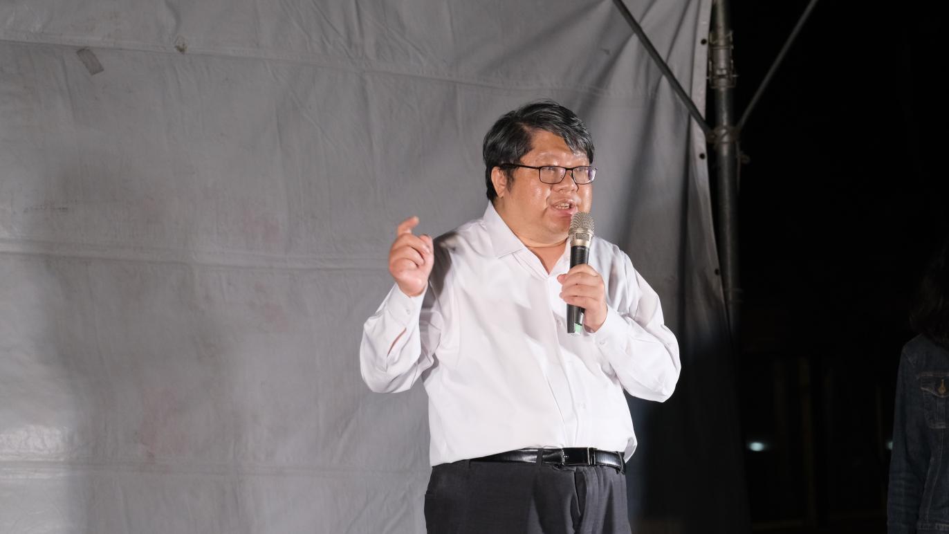 賴中強(圖)2日表示,奉勸張家,莫當沒收罷免頭號戰犯。台灣公民陣線提供