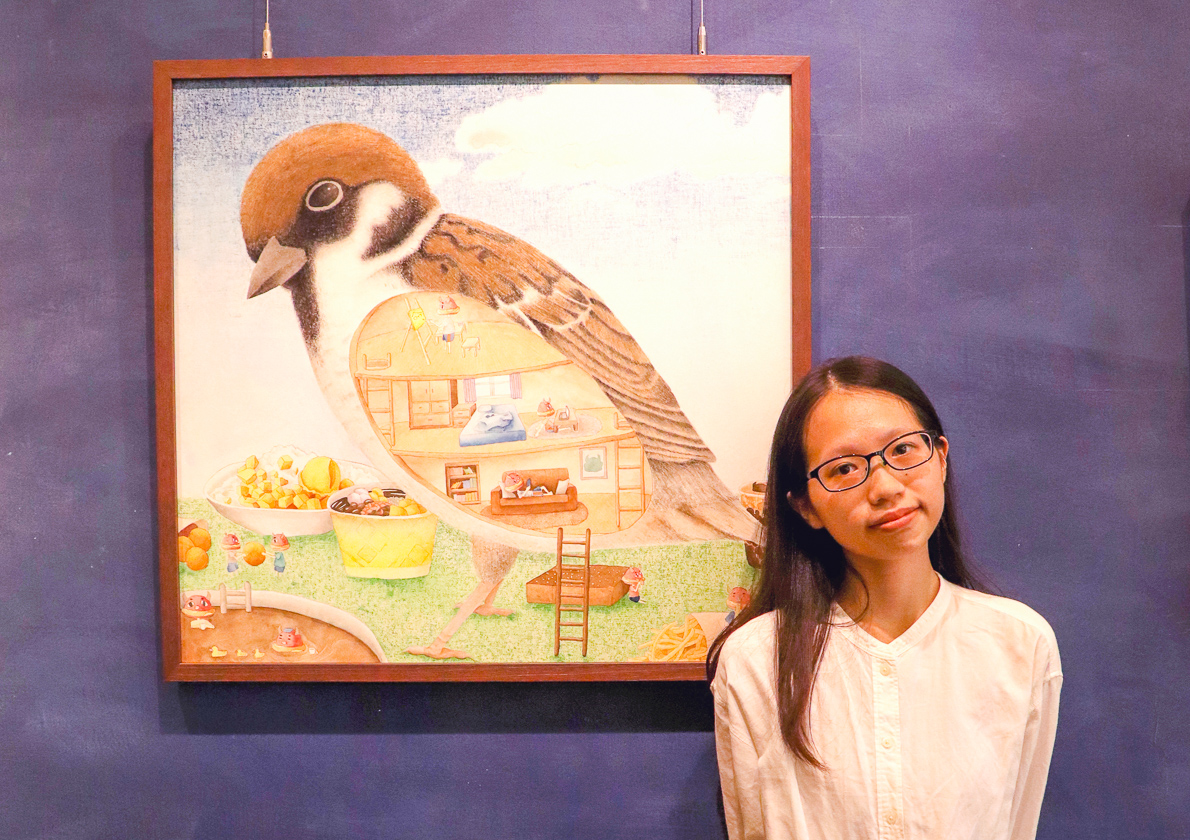 ▲黃莉倫的﹝告白﹞創作個展在帕莎蒂娜青海餐廳展出。(圖/新思惟人文空間提供)