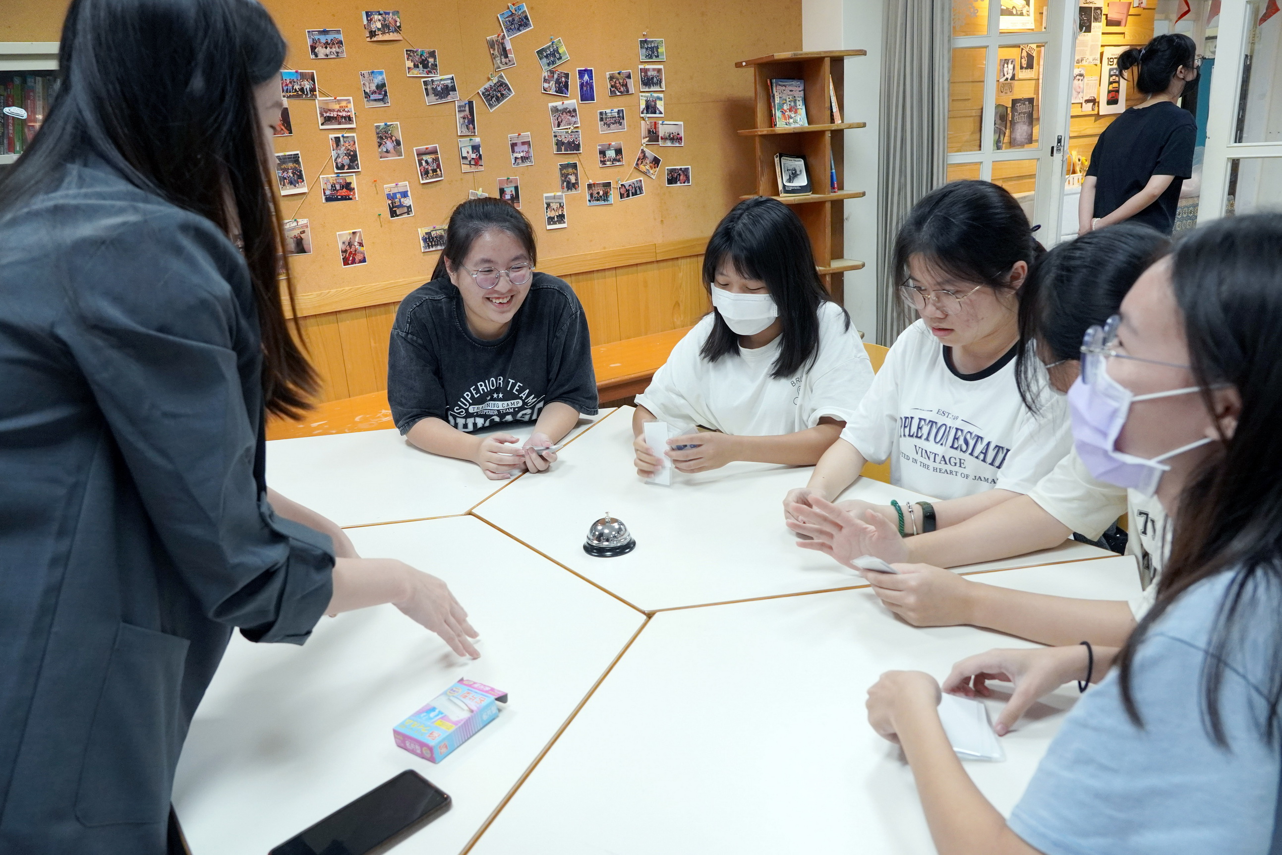 ▲大葉大學英語系協助員林高中辦理英語營。（記者張溎壕攝）