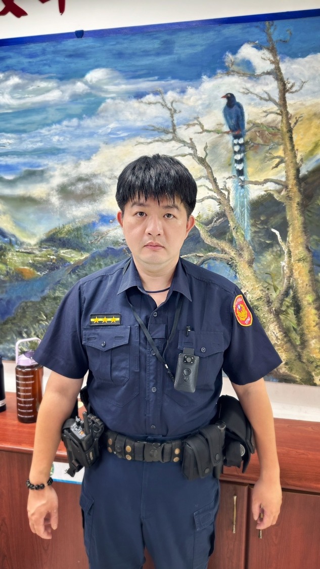 竹子湖派出所警員廖士賢。(記者薛秀蓮翻攝)