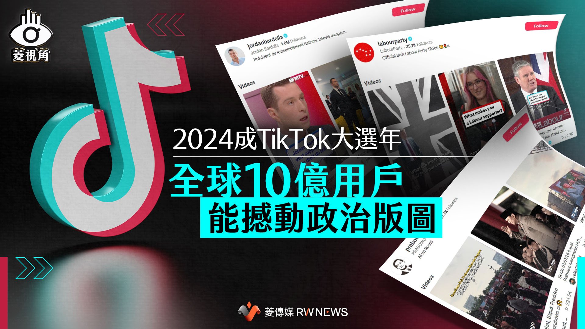 菱視角/2024成TikTok大選年 全球10億用戶能撼動政治版圖