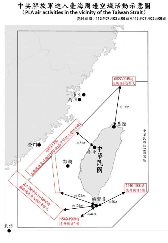台海緊張指數再升高 22共機6艦繞台