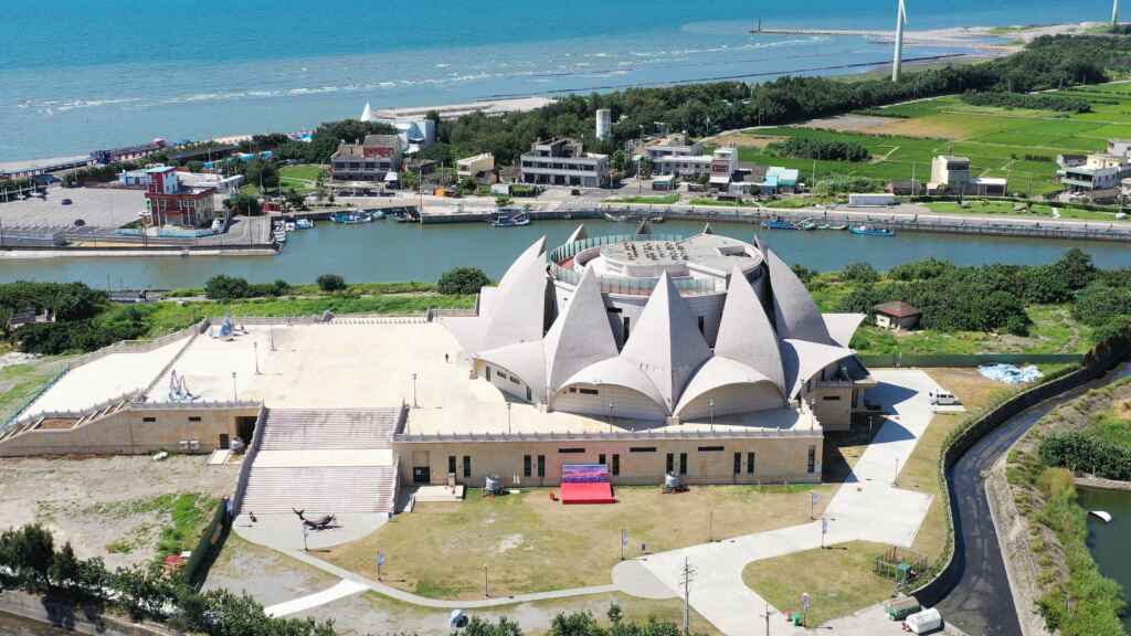 ▲台中市大安港媽祖文化園區建築物目前外觀。(台中市觀旅局提供)