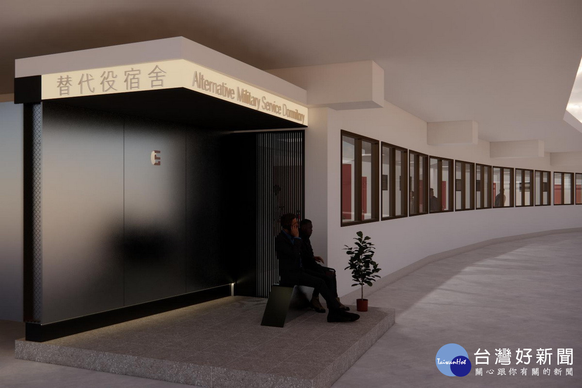 桃園市替代役男宿舍走北歐風有「家」的感覺。<br /><br />