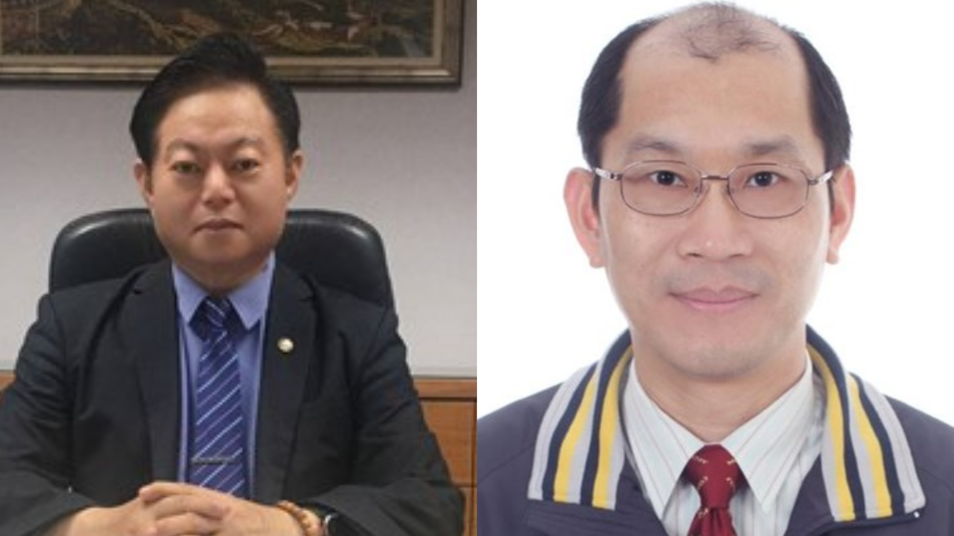 矯正署長周輝煌(左)任內辦理4次人事異動,本次欽點宜蘭監獄典獄長許金標(右)出任台北監獄典獄長。翻攝畫面