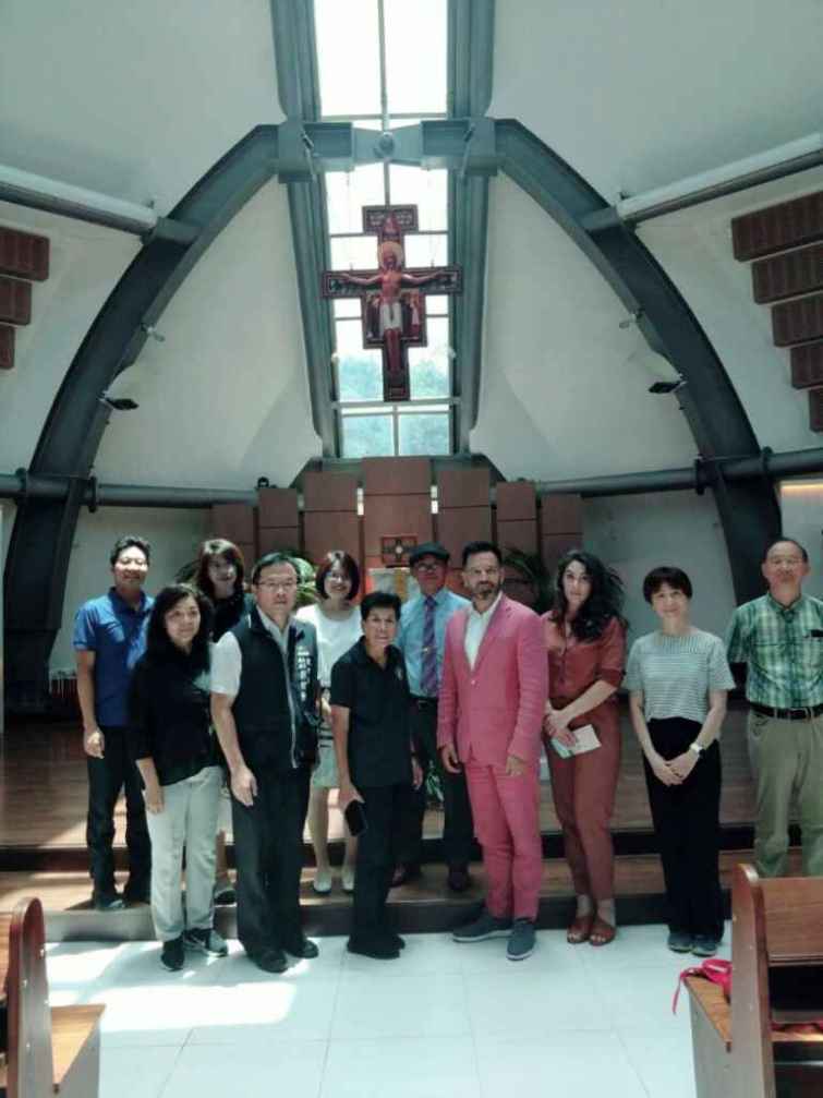▲校園導覽-主顧聖母堂。（記者廖妙茜翻攝）