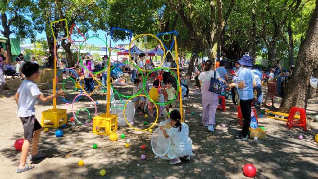 ▲「遊戲城市,玩出好關係」在林邊鄉親林公園登場 。(屏東縣政府提供)